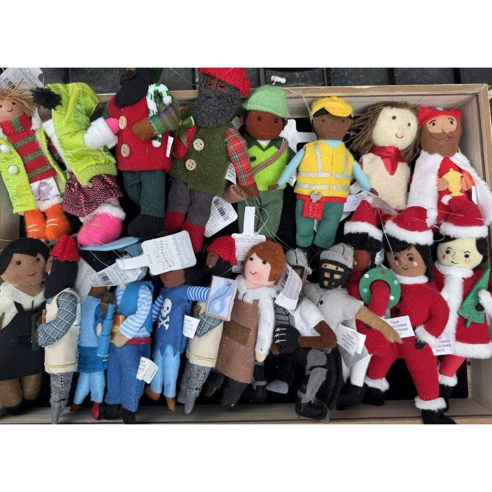 Wondershop 2 Ornaments Mail Carrier/Construction ManRetired Xmas Target 2023 NWT
